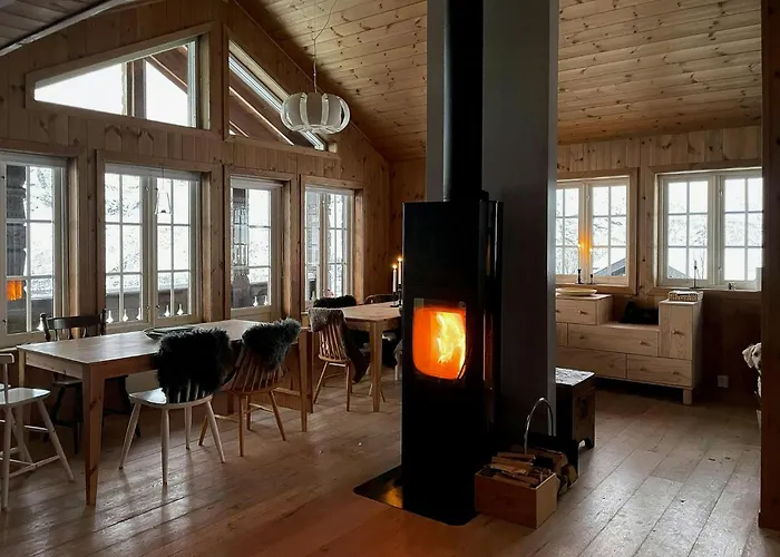 Modern Mountain With Views At Filefjell Vakantiehuis